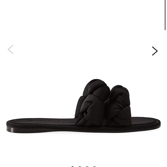 🌿 MNG Black Braided Sandals - Picture 1 of 4